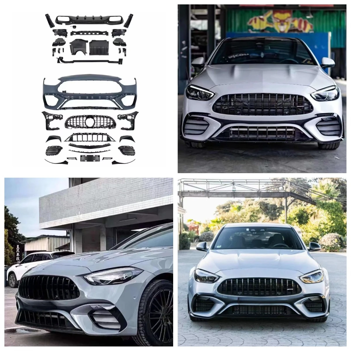 

Stlf C63 BODY KTIS For Mercedess-Benzs C- Class W206 Modified Bumper Surround C63 Front Face Kit Export