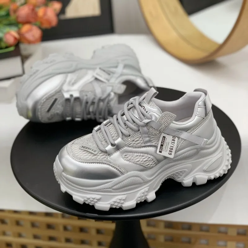 

Internet Celebrity Dad Sneakers for Women ins 2025 Spring new fashion trendy breathable thick-soled sports shoes