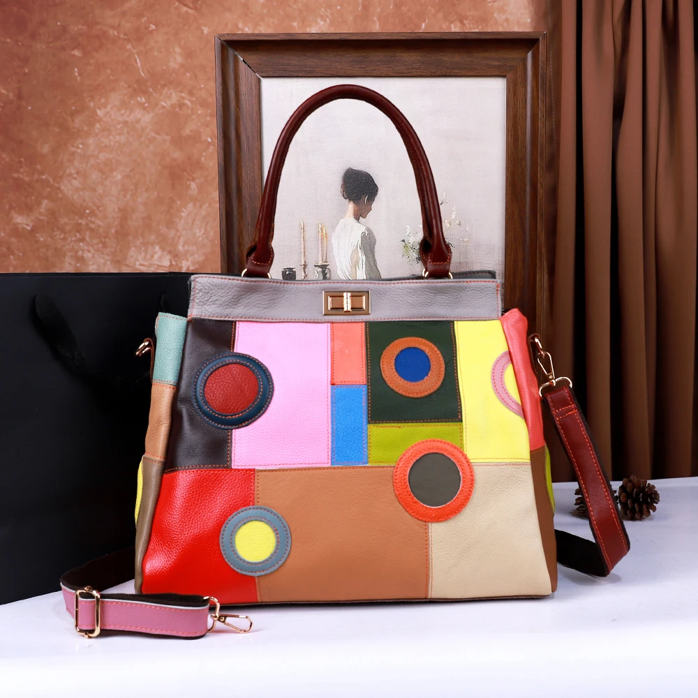 

Женская сумка через плечо из натуральной кожи, воловья кожа ручной работы, ретро-сумка, одно плечо, модный дизайн