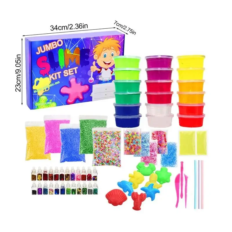 

Scented Crystal Mud Elastic Jelly Clay Toy Crunchy Bubble Cotton Mud Stretchy Kids Toys Clay Toy Kit Soft Crystal Mud Toy For