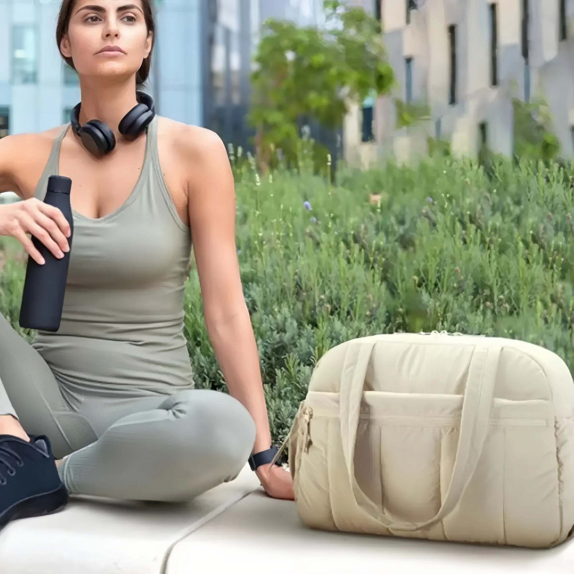 حقيبة سفر قابلة للتوسيع - حقيبة رياضية محمولة بحجرة أحذية كبيرة الحجم أنيقة قابلة للطي خفيفة الوزن #5