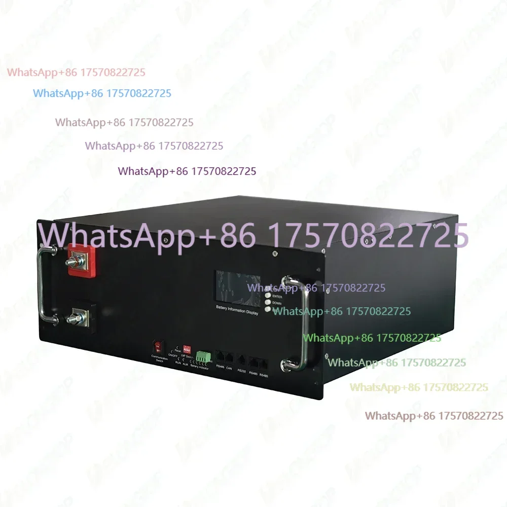 

5KWH 51.2V 100AH LiFePO4 Battery pack 48V with RS485 communication Rack mounted Lithium Pack