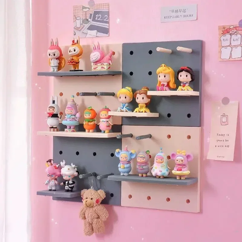 Bohrfreier Pegboard-Displayständer Wandorganizer Aufbewahrungsplatte Wohnzimmer Küche Schlafzimmer Wanddekoration Wandregal