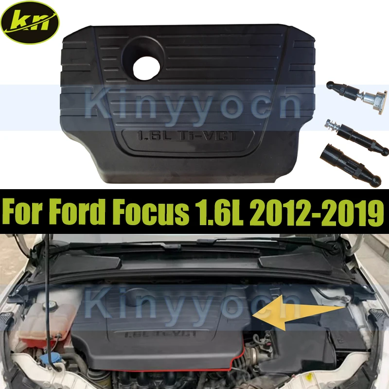 

Car Engine Protection Cover Engine Upper Cover Bonnet For Ford Focus 1.6L 2012-2019 Engine Hood Dust Cover