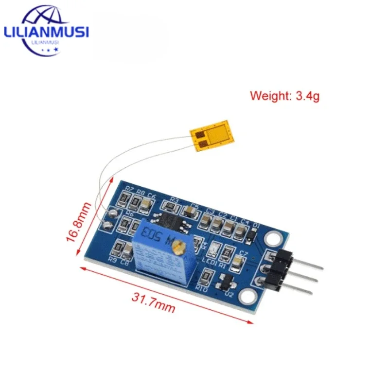 50PCS Strain Gauge Bend Sensor Module Y3 Weighing Amplification Module Digital Sensor Biosensor Mixture For Arduino