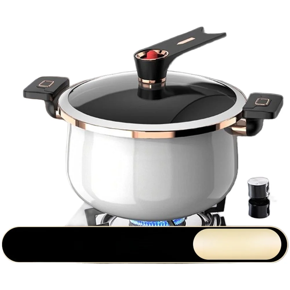 Braising Cast Iron Pot Pressure Seal Design Enamel Cast Iron Pot Cooker Heat Retention Enamel Coating Pressure Release Button