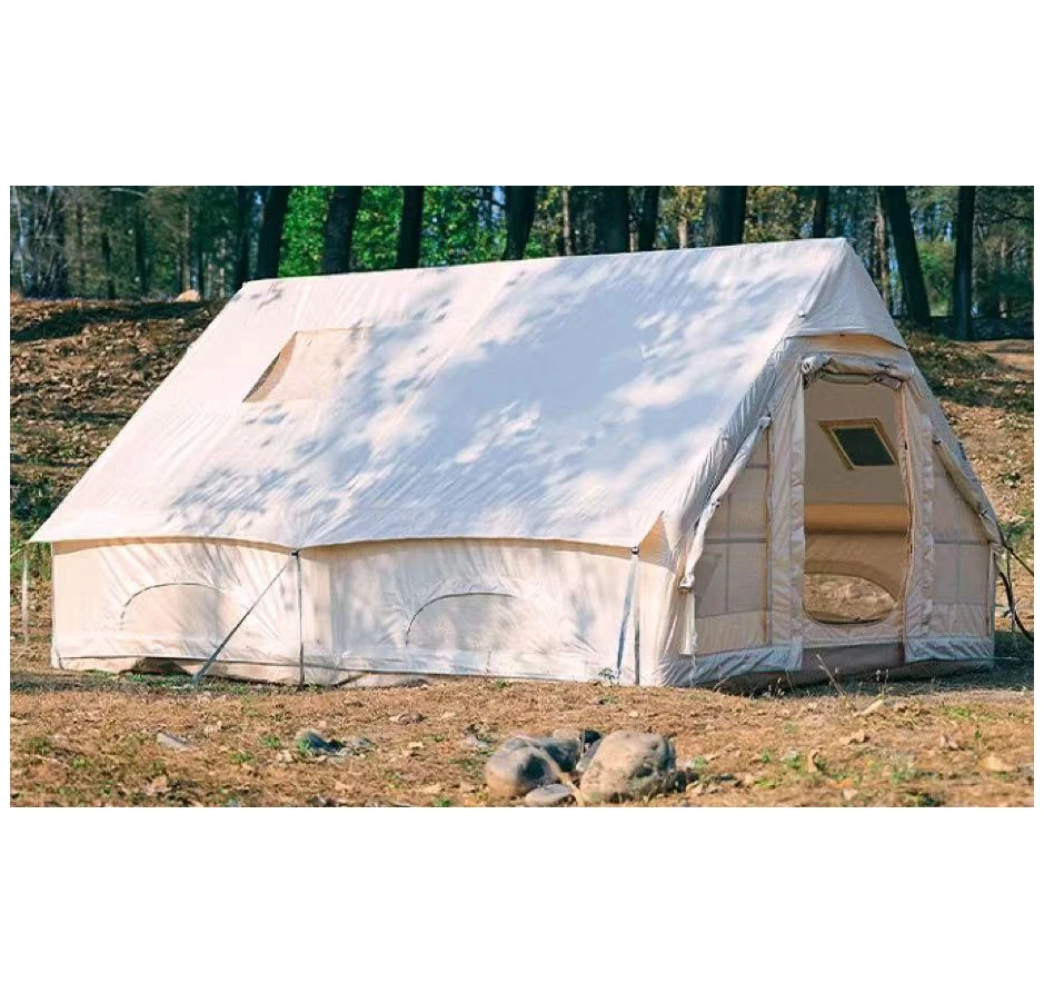 Waterproof Inflatable Roof Tent for Large Families 4 Seasons Outdoor Camping With Tunnel for Big Air Pole Events