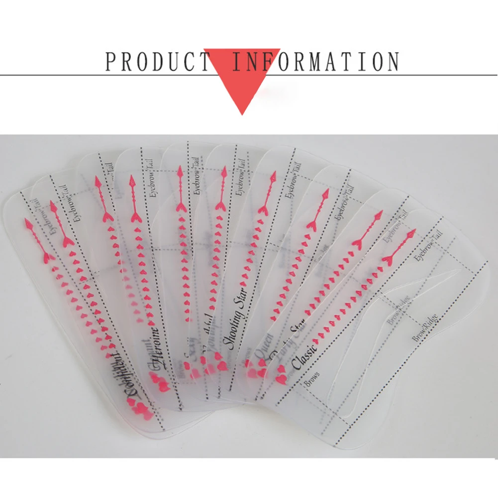 Reusable Eyebrow Paper Thrush Tool Eyebrow Shape Paper Trimming Eyeliner Paper Thrush Paper Makeup Tools Brow Students