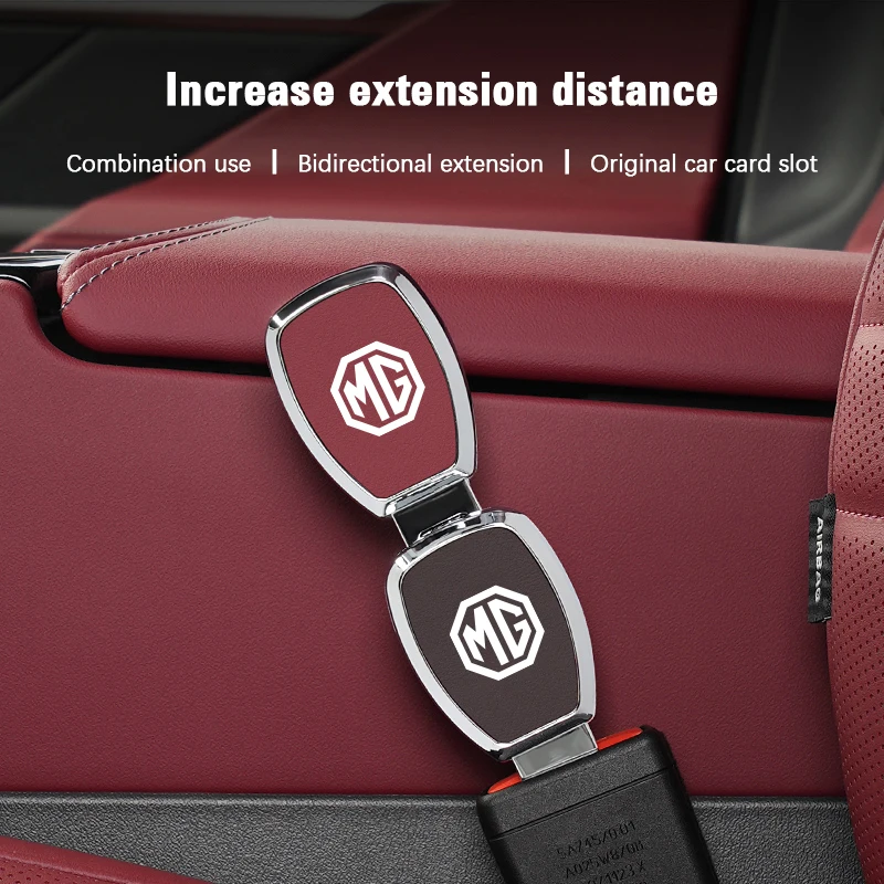 سبائك الزنك سيارة موسع التوصيل حزام الأمان البطن تمديد ملحق ل MG 4 5 6 7 Cyberster ES5 ONE MG5 Scorpio ZS HS MARVEL-R