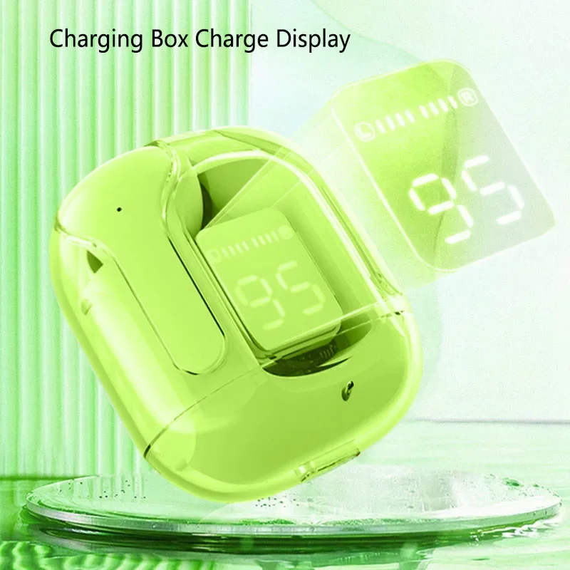 BT30 TWS auriculares inalámbricos HiFi Bluetooth 5,1 auriculares con reducción de ruido con micrófono auriculares transparentes para juegos nuevo en