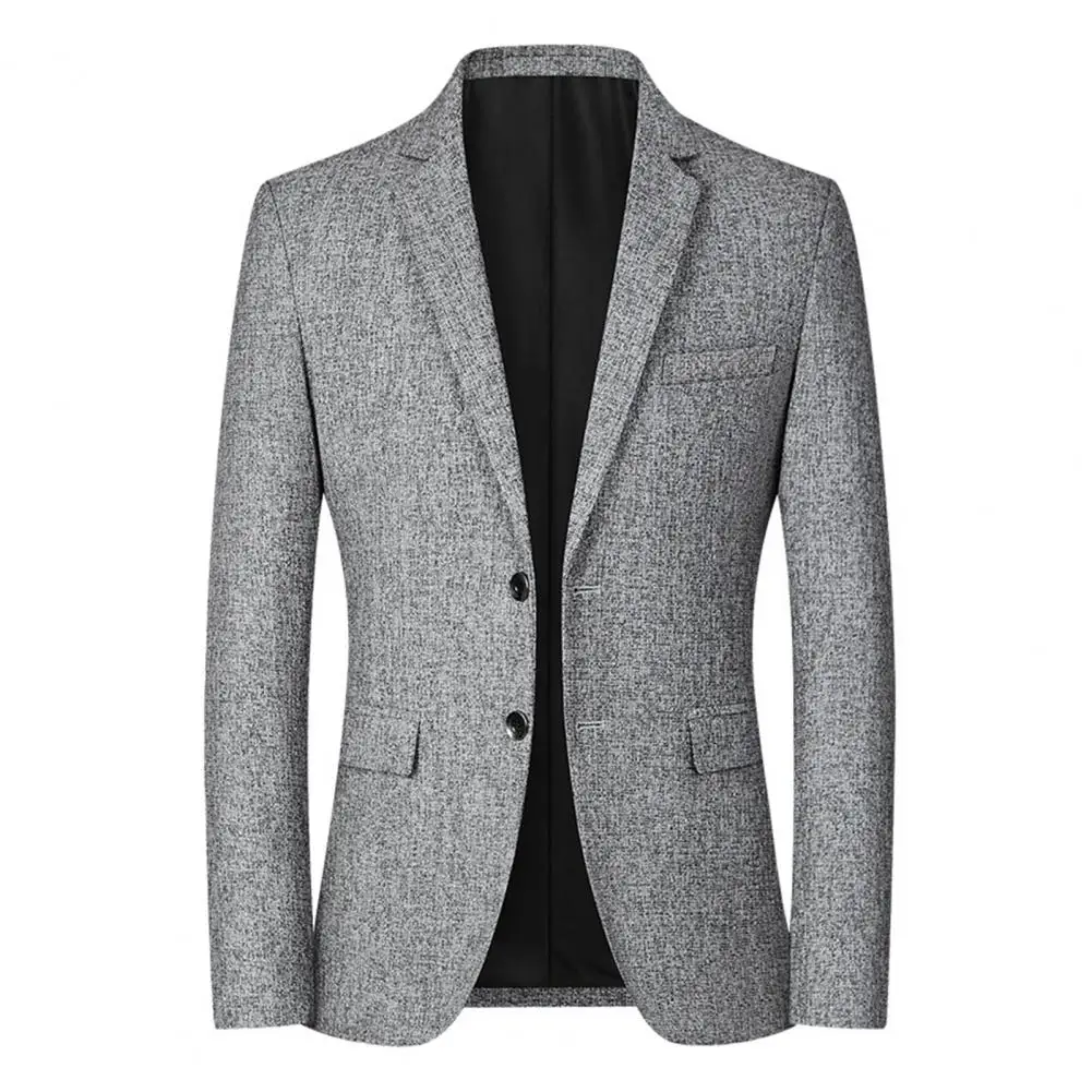 Blazer de temperamento monocromático masculino, outwear monocromático com bolsos, jaqueta, streetwear para negócios