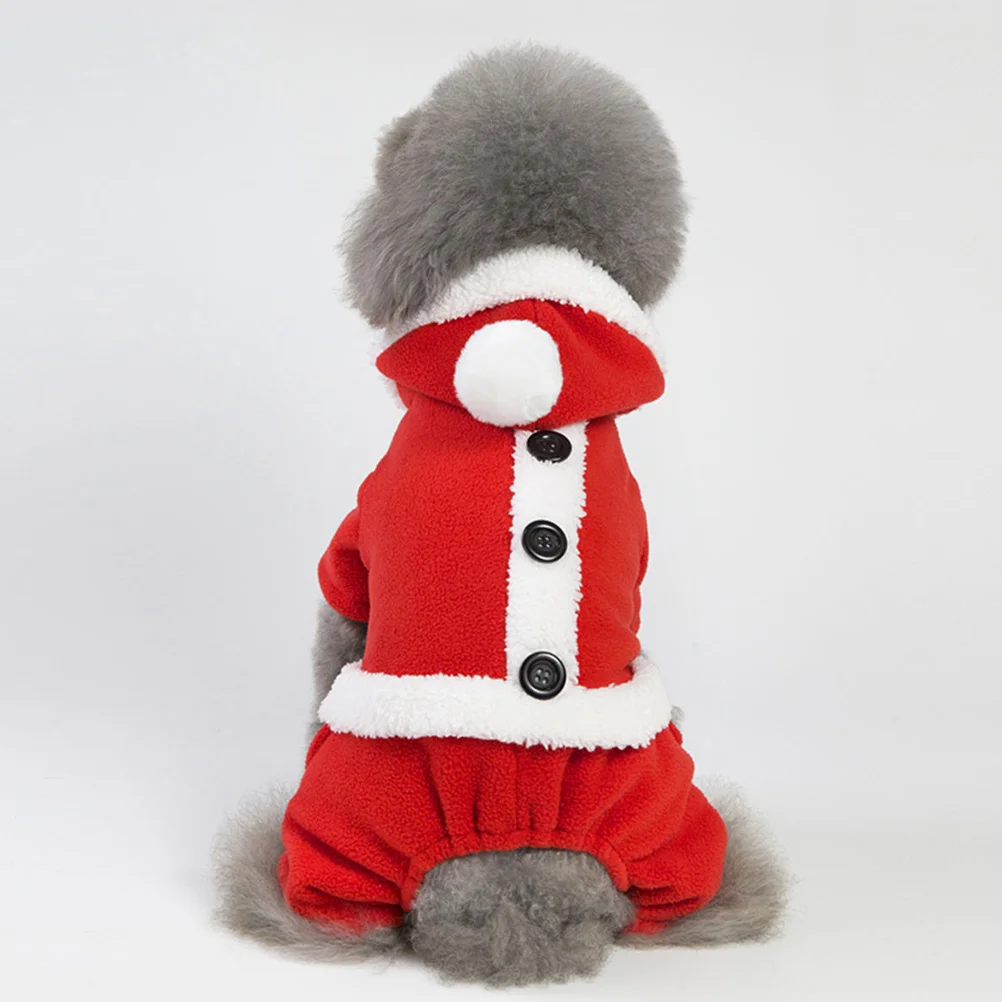 

Christmas Dog Clothes Winter Four-Legs Hoodie Puppy Coat Xxl Dog Clothes Warm Soft Lightweight Pet Coat for Cold Days
