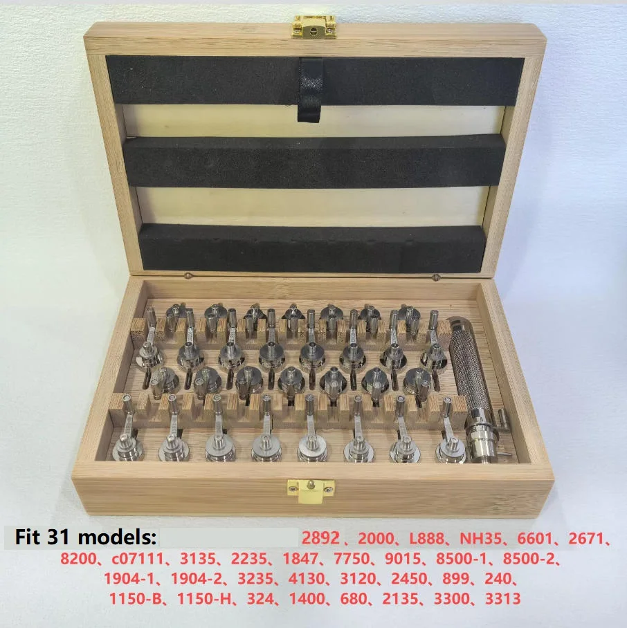 Assortment of 31 Models Stainless Steel Watch Mainspring Winders W8678