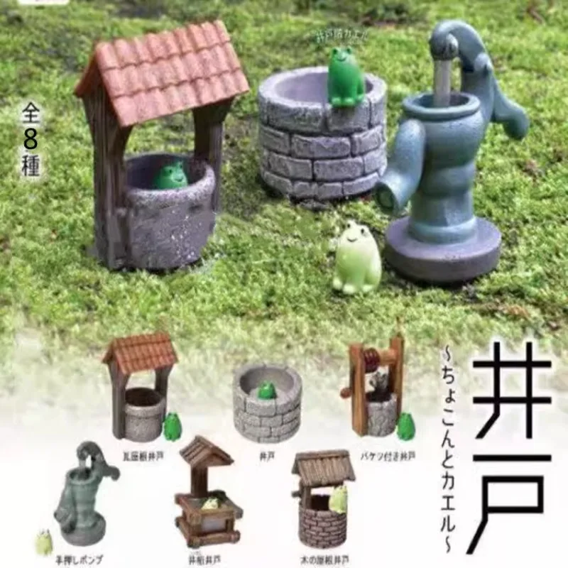 

Миниатюрная Капсульная игрушка Gashapon, настольная японская водная скважина из смолы, миниатюрная Строительная модель ретро, аксессуары для фигурок