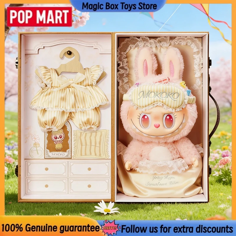 

Оригинальная новая коллекционная плюшевая кукла POP MART Wake Up Spring Series MOKOKO в подарочной коробке, милый трендовый сувенир, коллекционный подарок к празднику