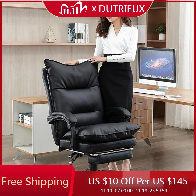 

Swivel Recliner Office Chair Vanity Salon Desk Leather Lazy Office Chair Designer Computer Nordic Taburete Trendy Furniture