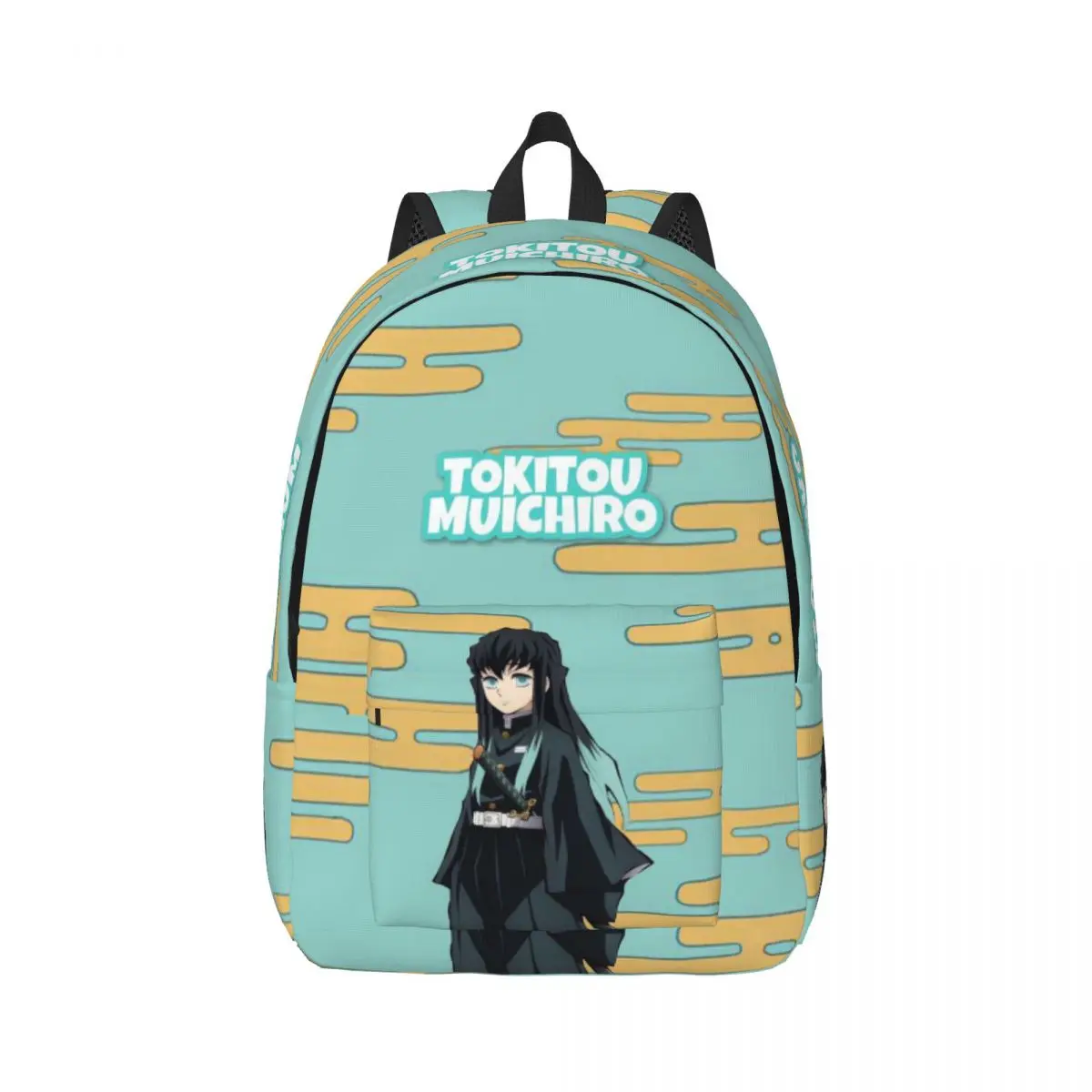 Muichiro Tokito Demon Slayer Printed Lightweight Casual Schoolbag For School, Outdoor, Shopping, Office