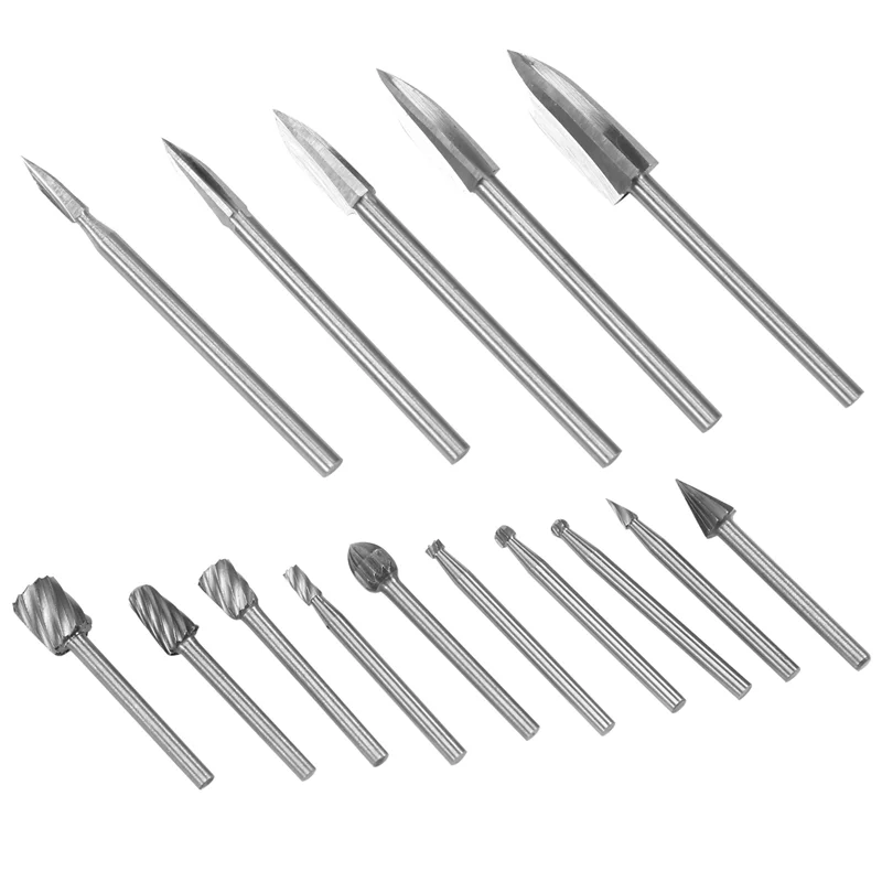 

15 Pieces Wood Carving And Engraving Drill Bit Set, Engraving Drill Accessories Bit For DIY Wood Crafts Supplies-A05I