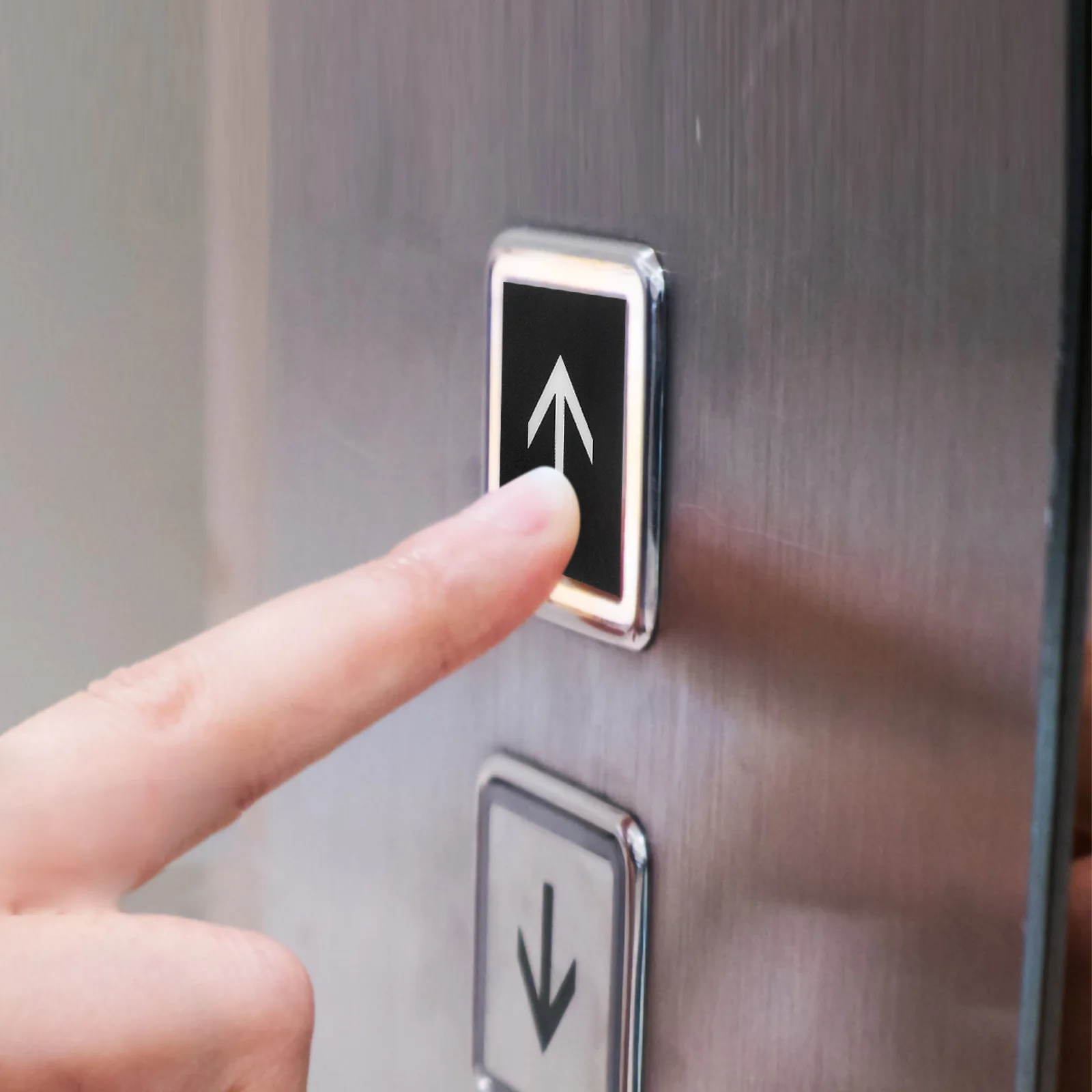 2pcs Call Down Directional Keypad Durable Replacement For Elevator Panel Button Upgrade Elevator Accessories