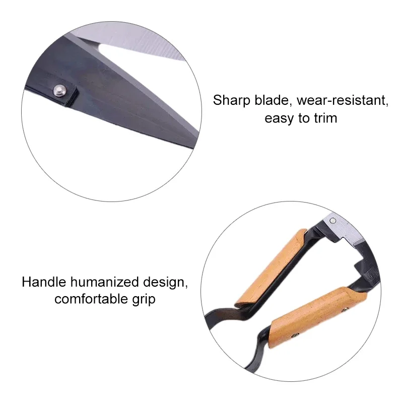 Ergonômico Heavy Duty Cebola e Ovelha Topiary Shear, Jardinagem Poda, Lã Shearin, Árvore Branch Tesoura, 13"