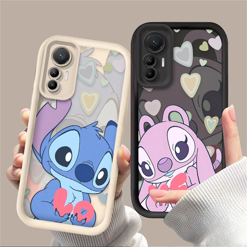 Disney Stitch Angel Love Case For Xiaomi POCO X6 X5 X4 GT X3 NFC F6 F5 F4 F3 M6 Pro 13T 12T 11T 13 12 11 Lite 5G NE Soft Cases