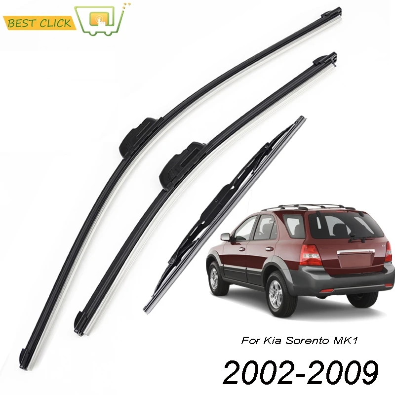 Misima Windshield Windscreen Wiper Blades For Kia Sorento MK1 2002 - 2009 Front Rear Window Set 2003 2004 2005 2006 2007 2008