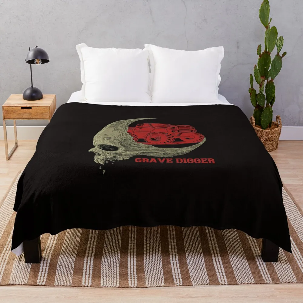 

Grave digger Throw Blanket Decorative Beds Heavy valentine gift ideas Blankets