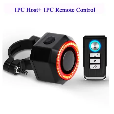 Multifunctional Bicycle Rear Light Smart Auto-Start Brake Sensing Anti-Theft Alarm USB IP65 Taillight Remote Locking