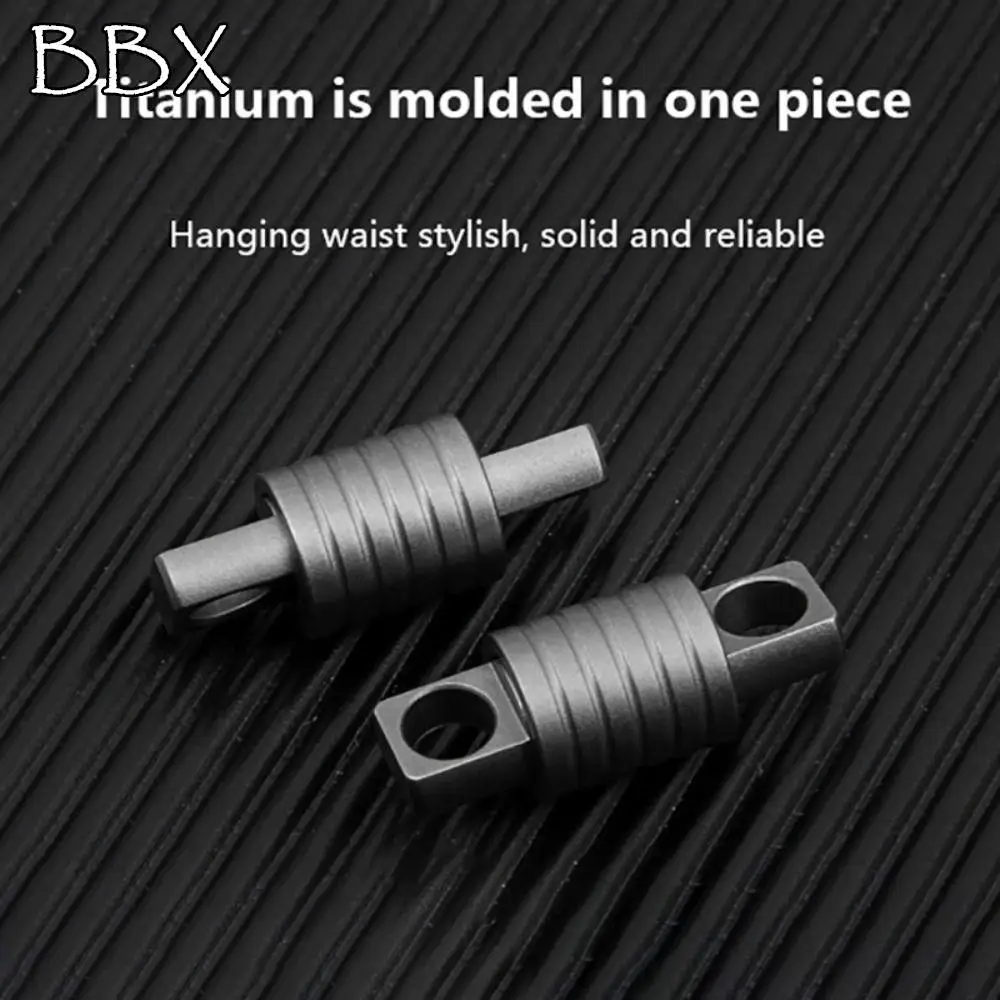 

Portable 360° Rotatable Titanium Keychain Swivel Holder Mini Spinner Buckle Silver Accessories Connect Accessories Tool
