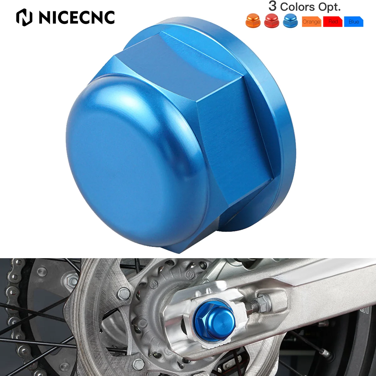 

For Husqvarna TE 300 FE TE 125 250 300 350 450 501 2009-2022 TC85 2014-2022 Motorcycle M20XP1.5 Rear Wheel Axle Nut Bolt Screw