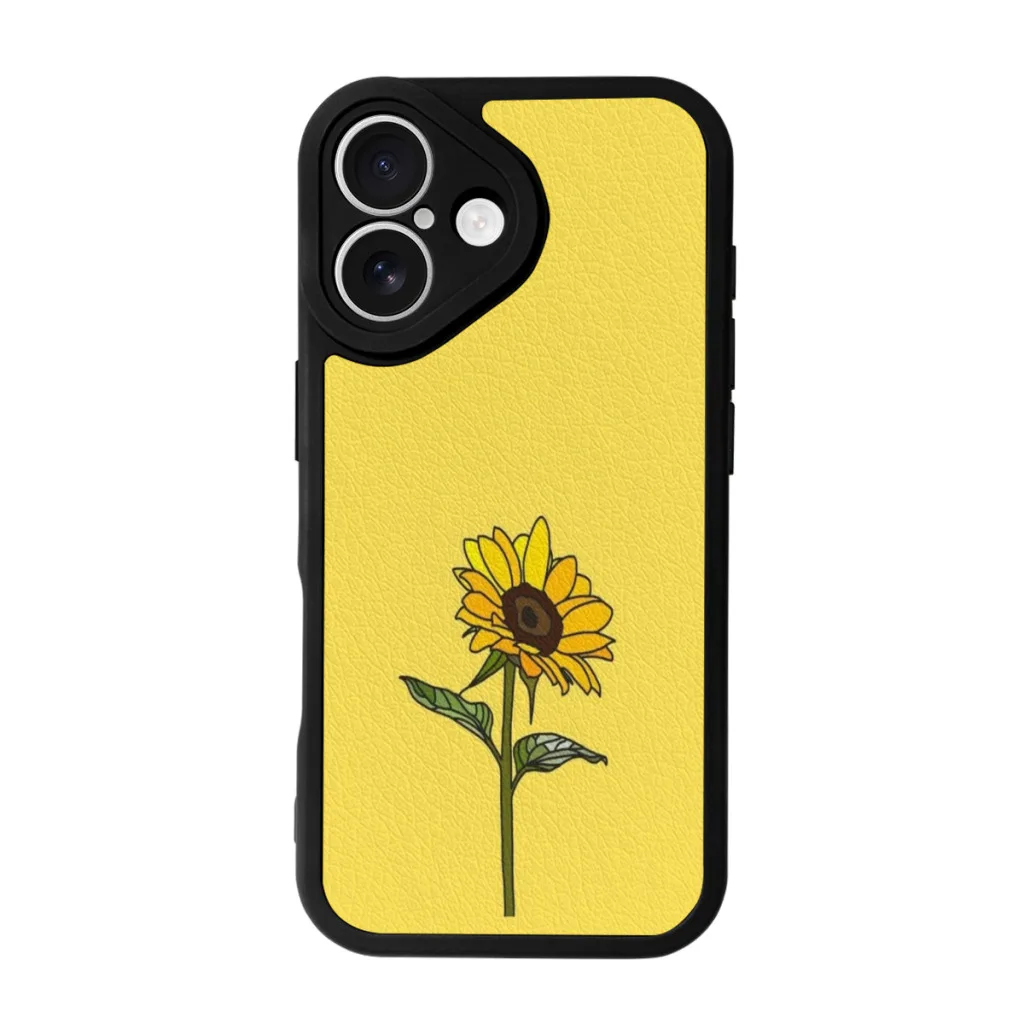 

Aesthetic Sunflower Phone Case For iPhone 16 Pro Max Plus Soft Silicone Skin Case