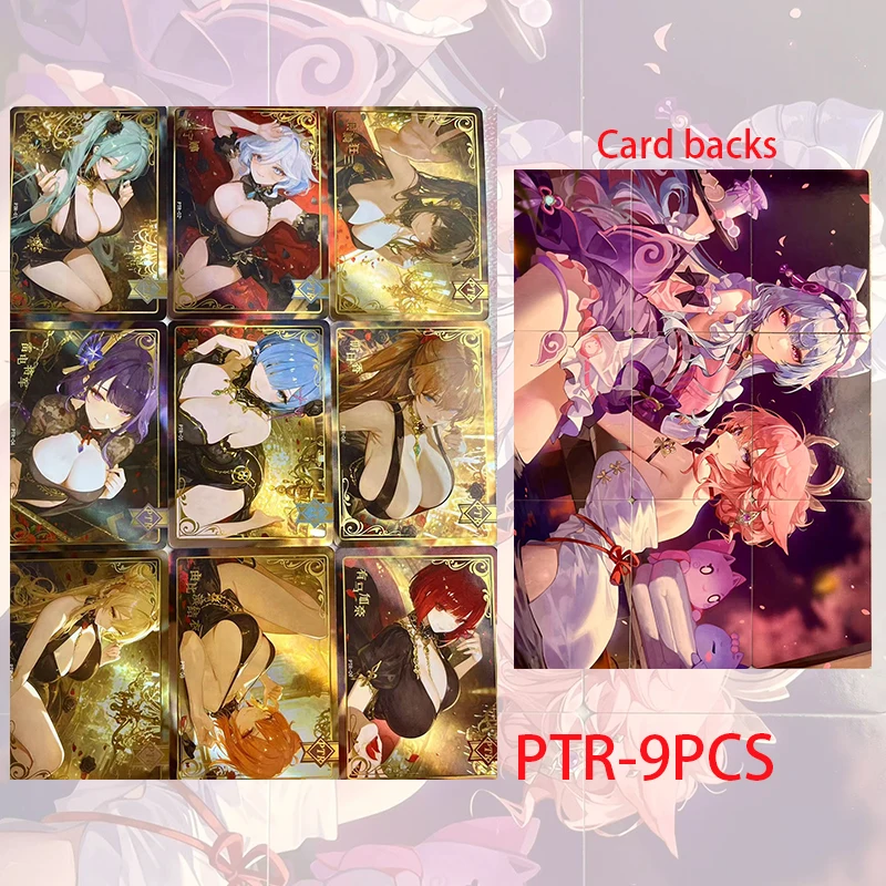 Anime Goddess Story PTR SSP EX LSP Set of Cards Tokisaki Kurumi Ganyu Rem Yae Miko Christmas Birthday Gift Children's Toy