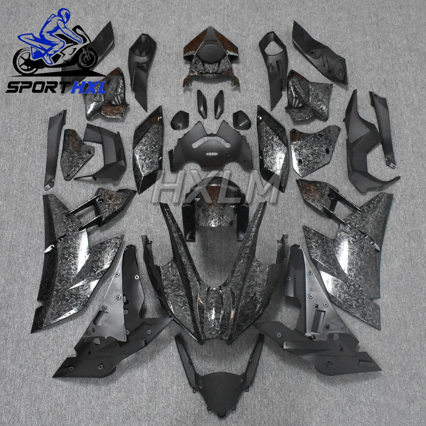 

For KAWASAKI H2 H2R NINJA 2015-2023 Carbon Fiber Front Rear Fender Hugger Mud Flap Splash Mudguard Motorcycle Modified Parts