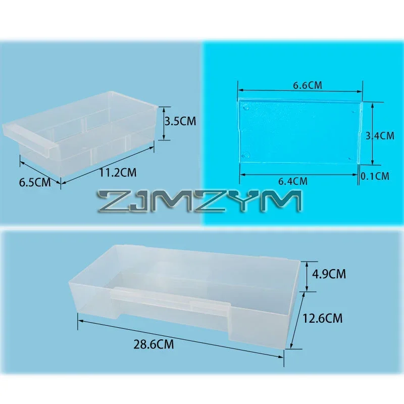 Wall-mounted Hardware Parts Box Combined Multi-grid Drawer Type Component ToolBox Building Blocks Screw Storage Box Tool Case