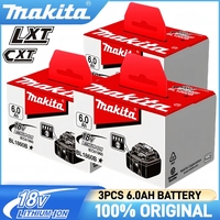 100% Original makita battery 6Ah Power Tool makita 18V Battery,  for Makita BL1860B BL1840 BL1830B BL1850B Replacement Battery🔋