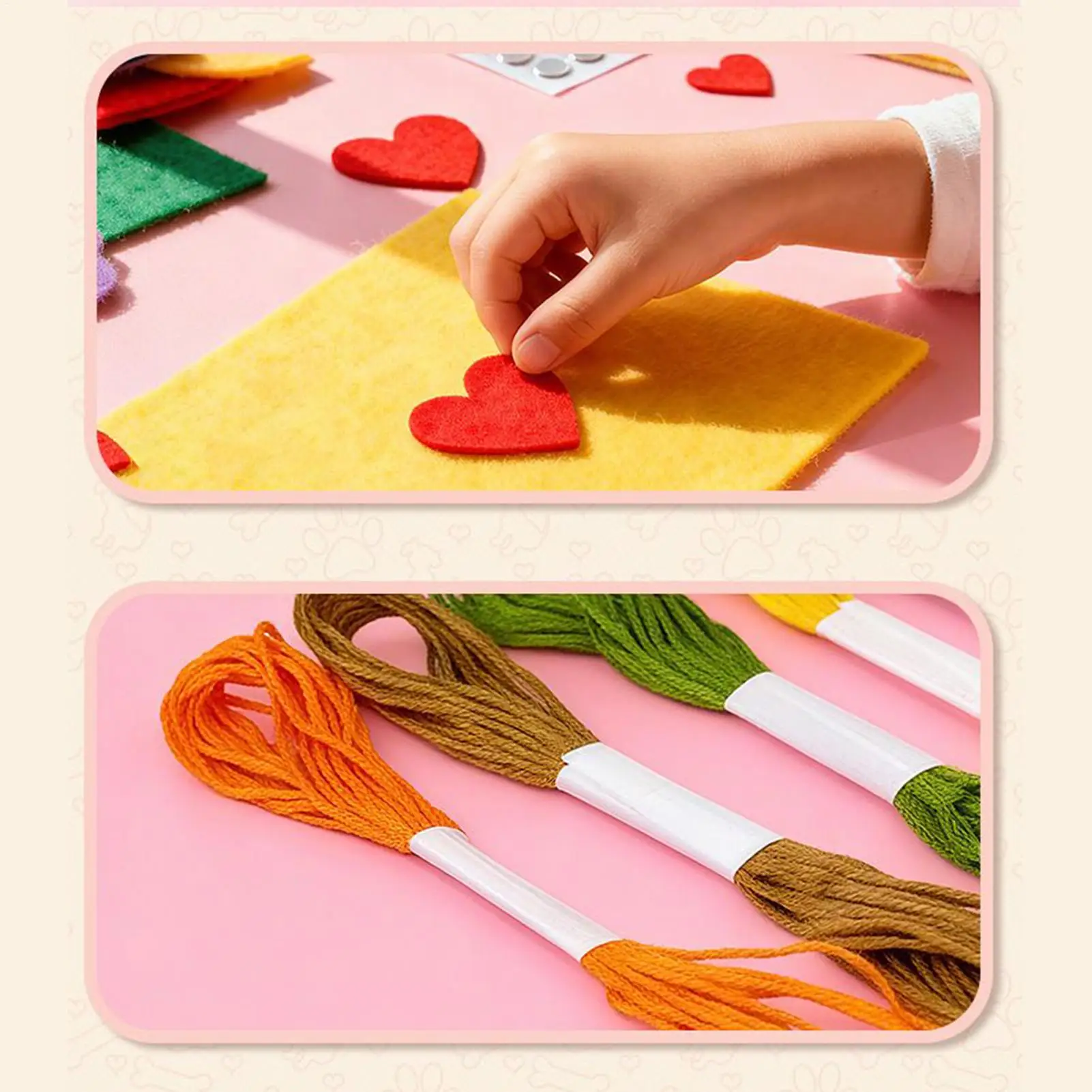 Naaitassets voor kinderen Interactieve knutselset Naaihandtassenset voor beginners Meisjes knutseliefhebbers DIY-liefhebbers Verjaardag