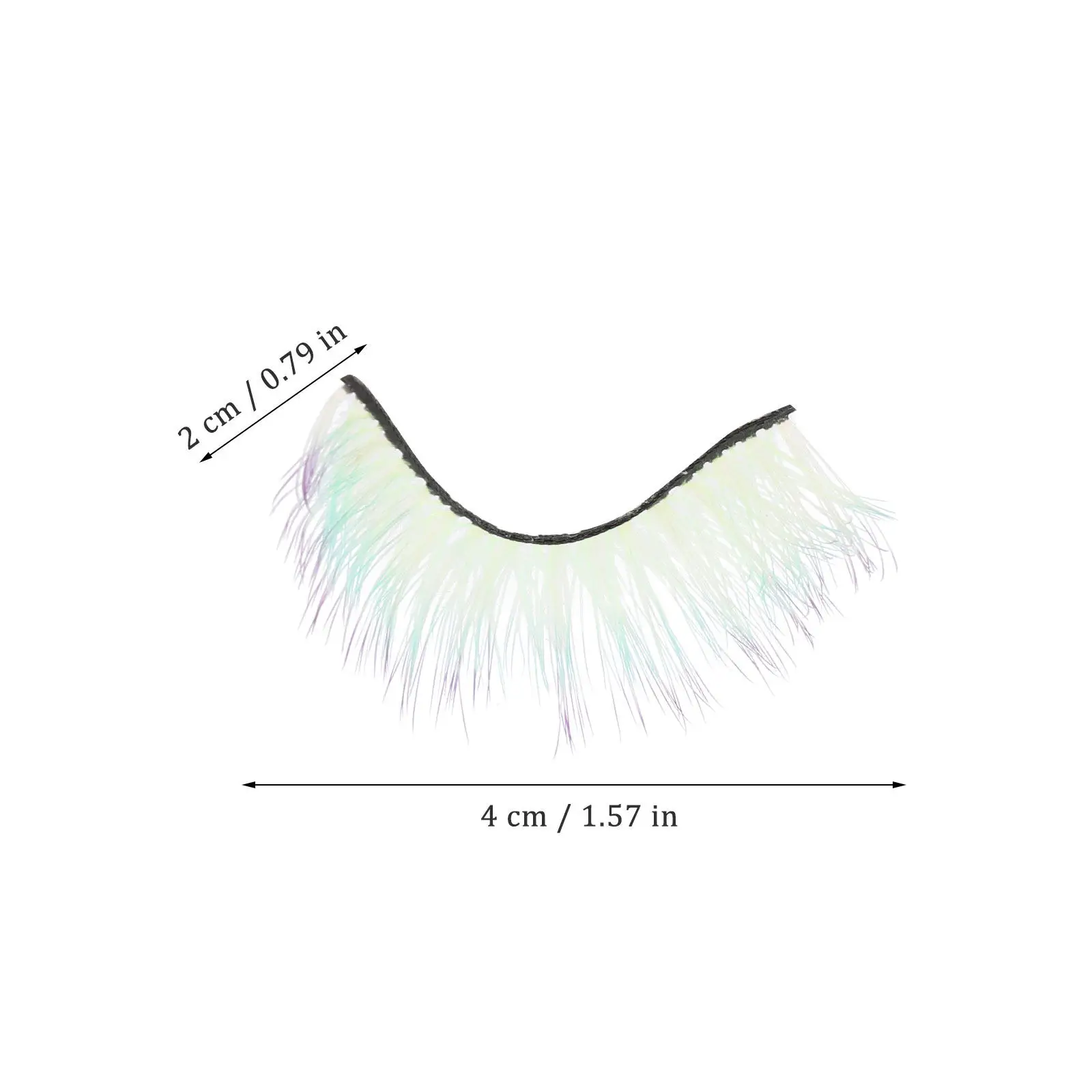5Pairs Colorful Fake Eyelashes Women Fluorescent Individual Lash Extensions Short Classic Styles for Vacation Ball Birthday