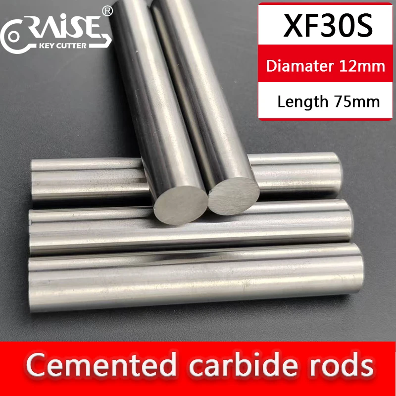 

XF30S Solid Carbide Rod 12mm Diamater 75mm Length Wear resistant and High Hardness Carbide Round Bar