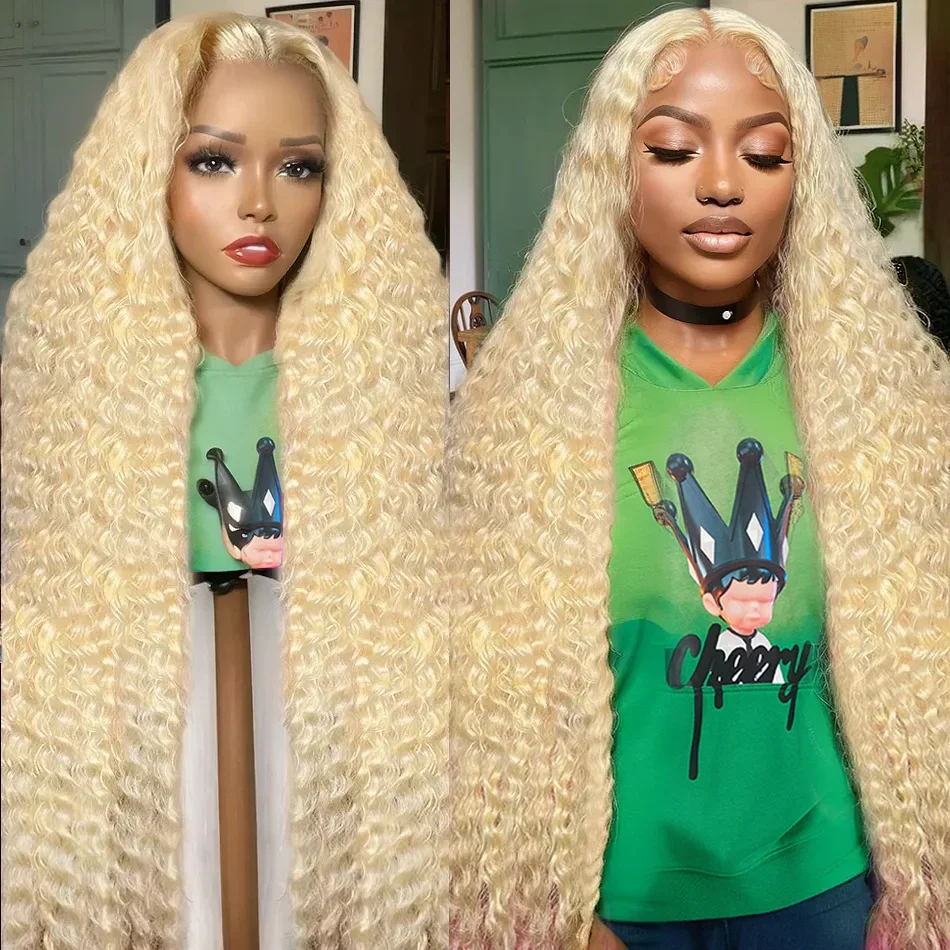 30 cali 613 Blond Lace Front Wig Human Hair 13x6 Deep HD Lace Frontal Wig Blonde 13x4 Lace Front Wig Blonde Deep Wave Wig