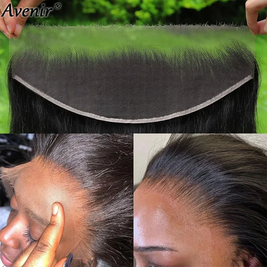 Avenir 13X4 13X6 HD Кружева Фронтальная часть только Человеческие волосы Прямые волосы Расплавкие кожи Предварительно выщипанные HD Кружева Фронтальная часть Только девственные волосы