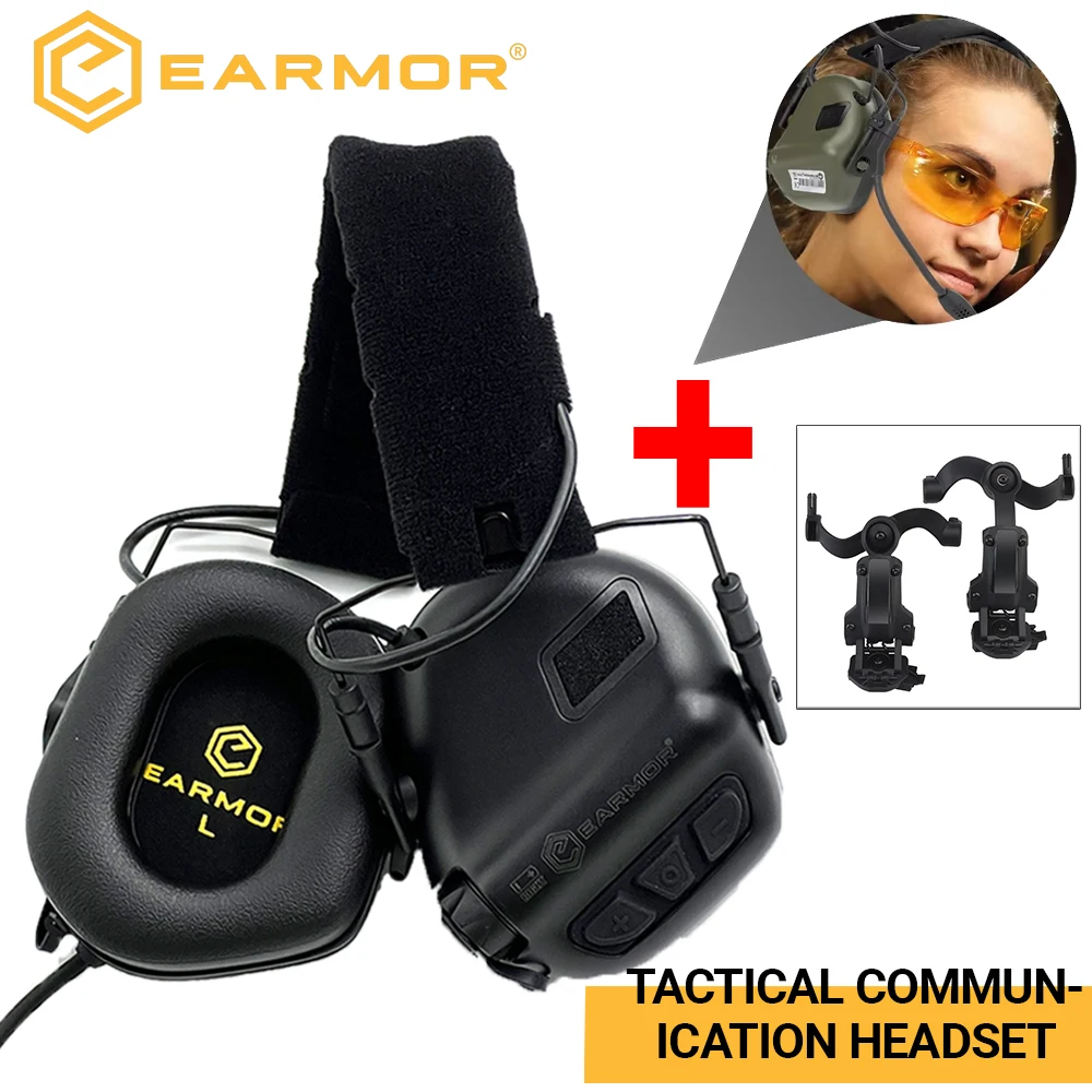 EARMOR M32 SE – Auriculares tácticos con adaptador para casco - imagen 4