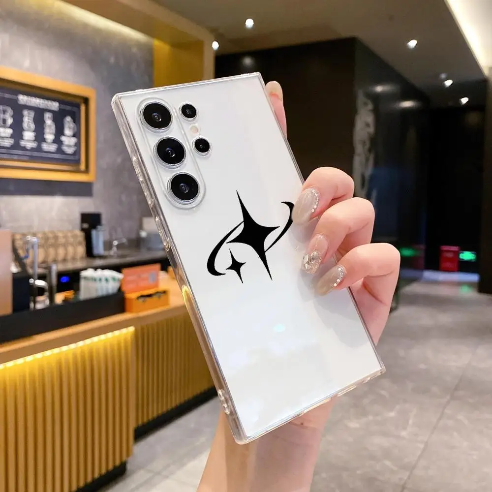 Minimalist Star Pattern Phone Case For Samsung Galaxy S26 Ultra S25 FE S24 S23 S22 Plus S25 Edge S21 transparent soft Cover