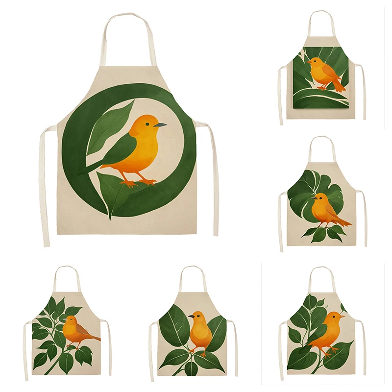 

Кухонный Фартук для женщин, льняной водонепроницаемый прикольный, в скандинавском стиле бохо, с абстрактным рисунком кофе, для детей и девочек, большие размеры