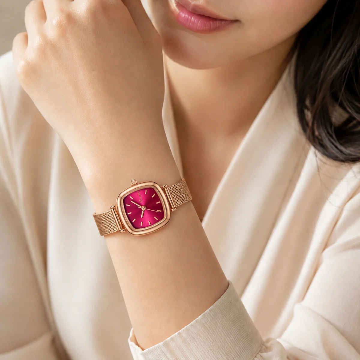 RUIXINE Elegant Square Women's - đánh giá và giá Anti-Magnetic Watch