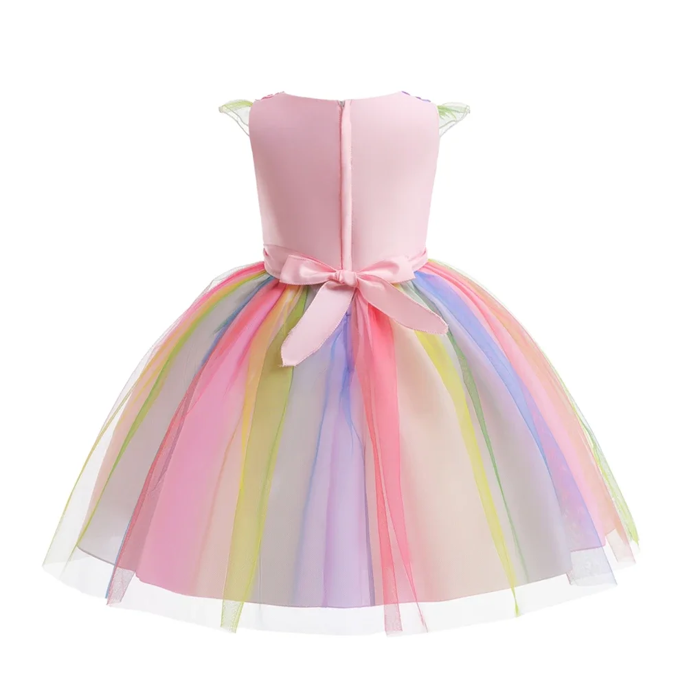 Abito unicorno per bambina neonate abiti da compleanno principessa per costumi da festa abbigliamento per bambini