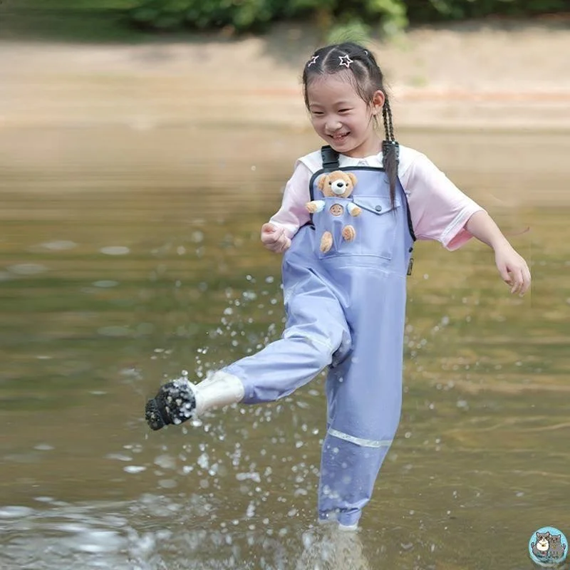 

Новый детский непромокаемый комбинезон от дождя, костюм Fi ching, пляжное оборудование, водные игры, подводные штаны, непромокаемые сапоги для девочек