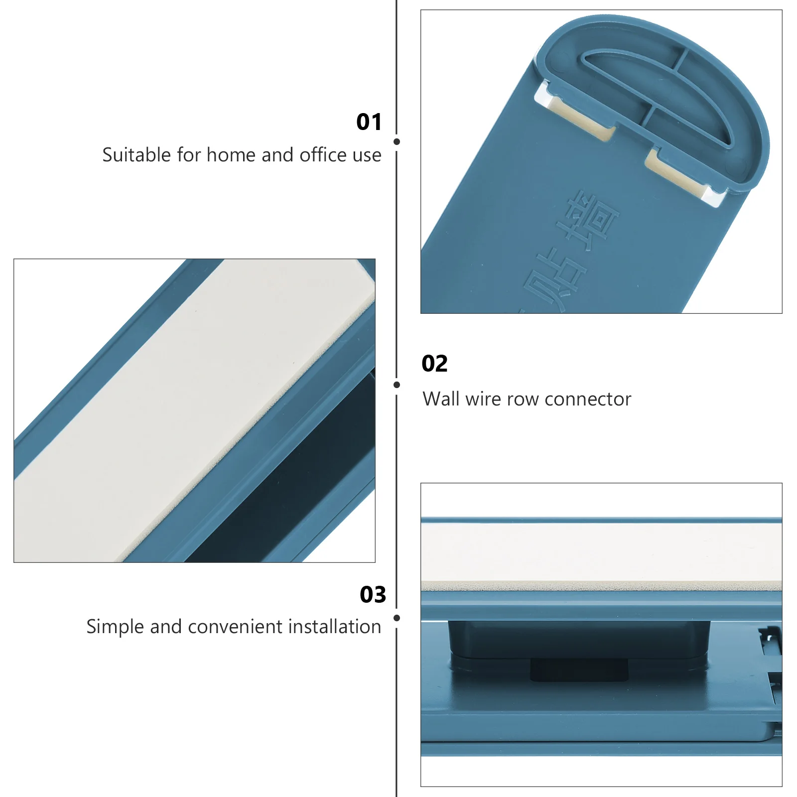 

Power Strip Holder Nail-Free Socket Rack with Strong Adhesive for Wall Mounting Under Desk Cable Management Power Strip Winder