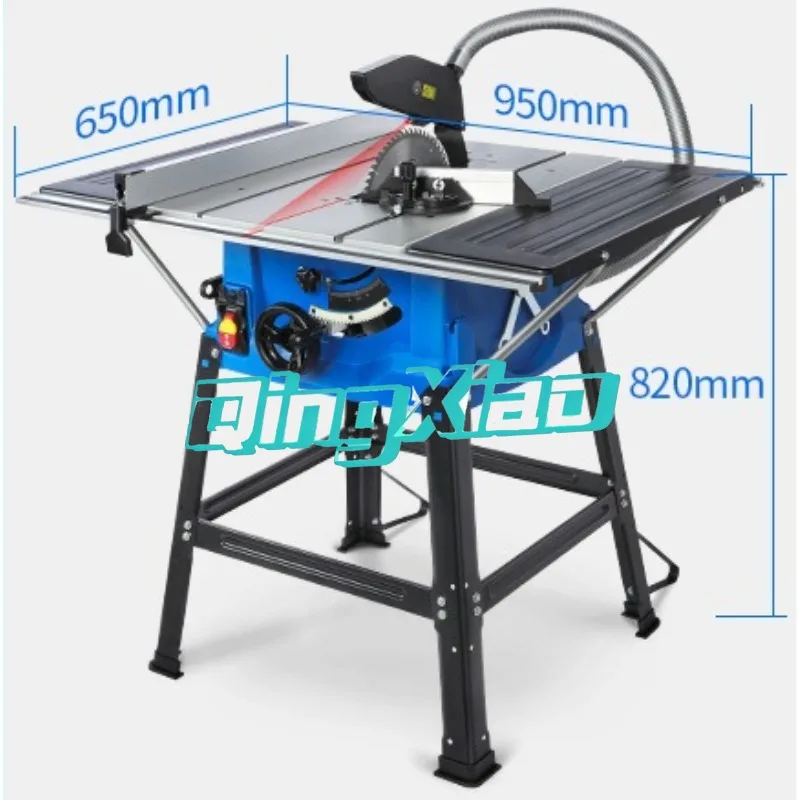 10-inch Household Woodworking Table Saw Multi-functional Cutting Machine Circular Push Table Saw