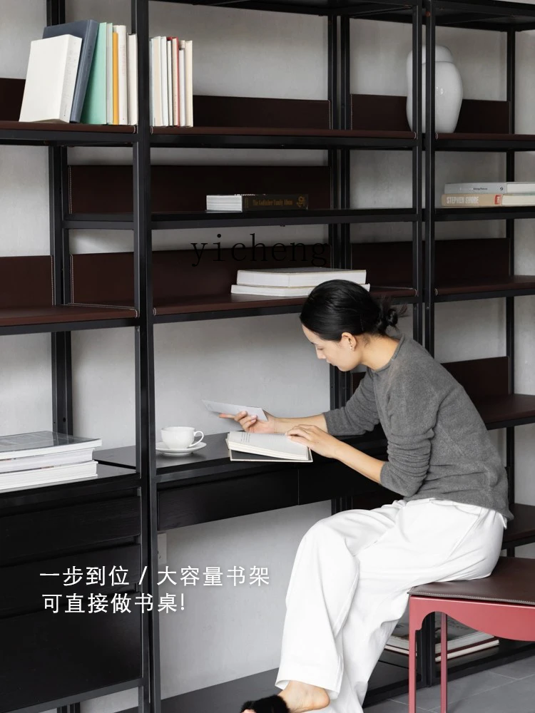 DSA large-capacity bookshelf display case with desk module combination shelf home decoration accessories