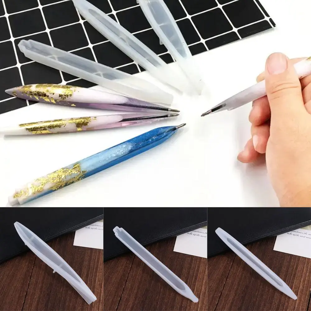 

Epoxy Resin Pen Silicone Mould Transparent Pen Making DIY Ballpoint Pen Mold Handmade INS Style DIY Craft Gifts Jewelry Casting